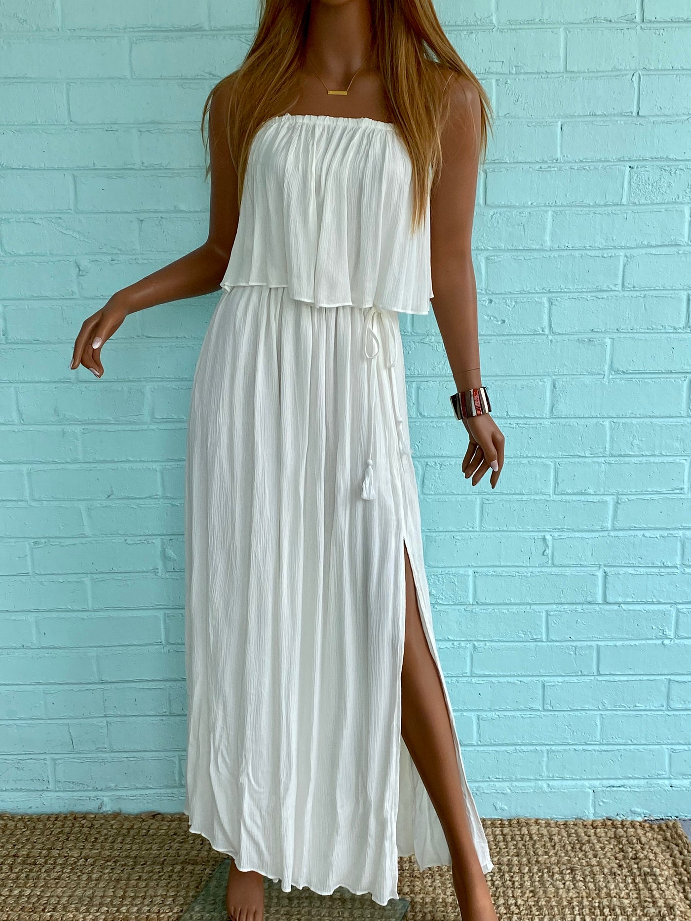 Greek Goddess Maxi Dress AQUA McQueen Greek Goddess Maxi Dress AQUA McQueen