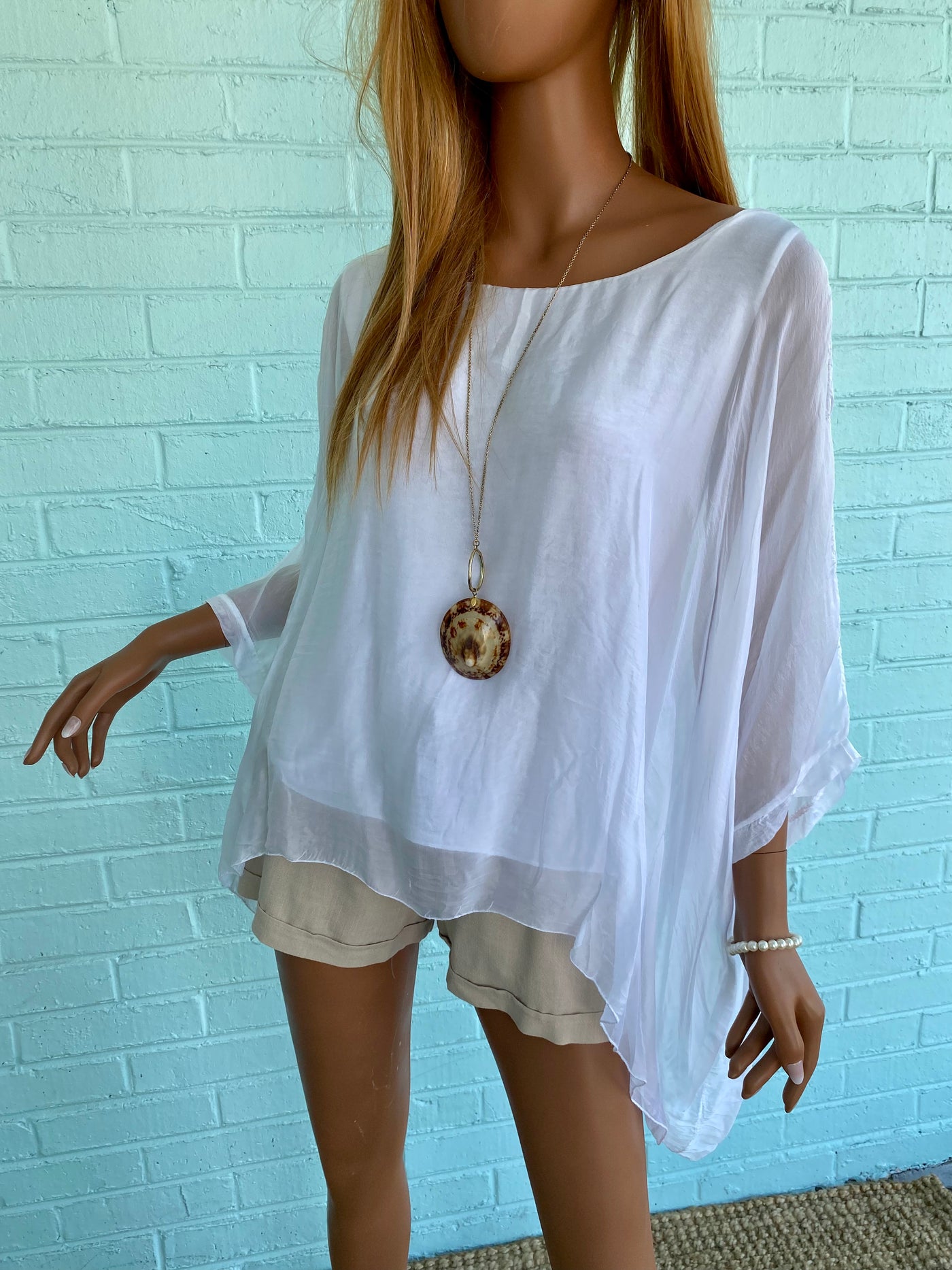 Lost in Venice Italian Silk Blouse