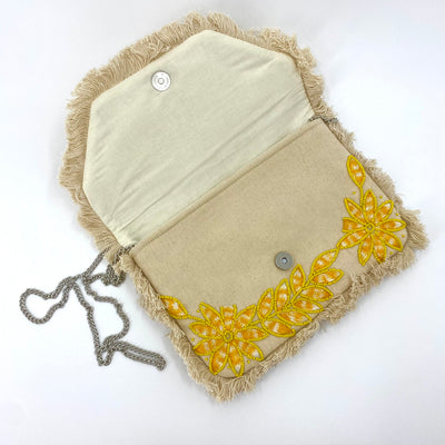 Copacabana Beach Fringe Clutch