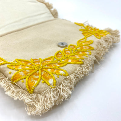 Copacabana Beach Fringe Clutch