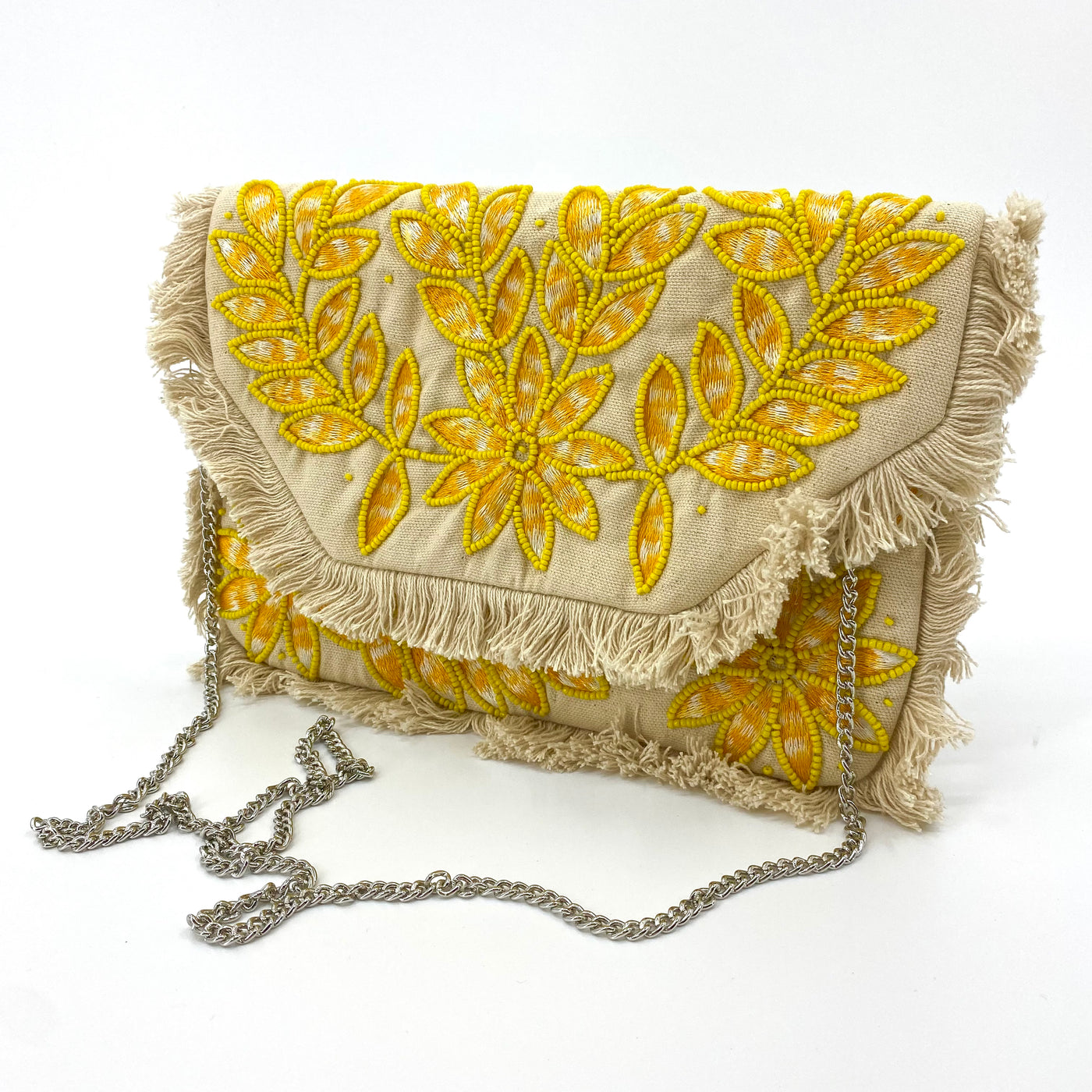 Copacabana Beach Fringe Clutch